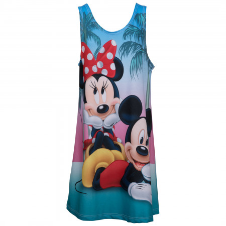 Mickey and Minnie Beach Day Youth Tank Dress